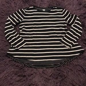 Old navy black and white stripped top